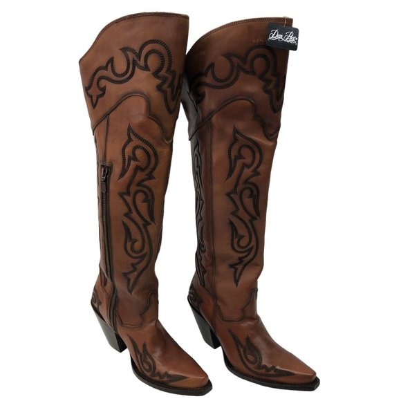 Dan Post Shoes - Dan Post Women's Seductress Western Boots - Snip Toe  22" Tall